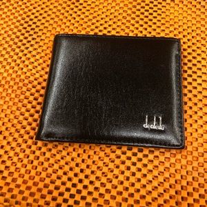 Leather wallet black color new